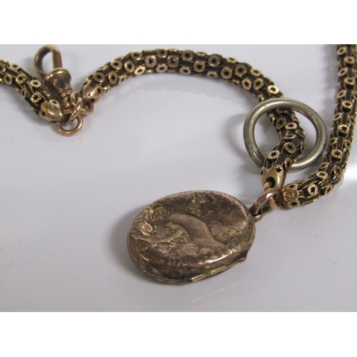 1756A - 15CT GOLD CHAIN & LOCKET, 32G