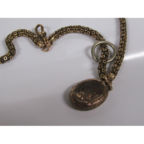 1756A - 15CT GOLD CHAIN & LOCKET, 32G