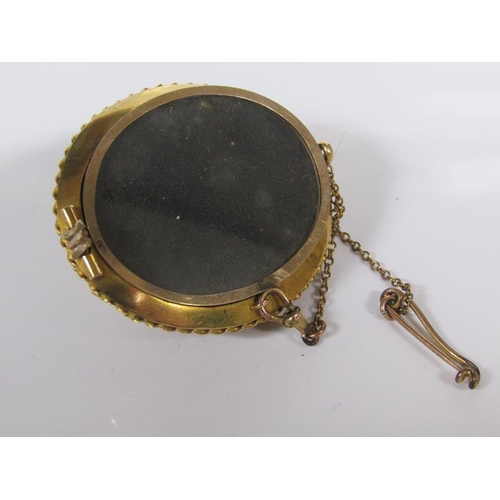 1756B - VICTORIAN MEMORIAM BROOCH; BAR BROOCH, 15G