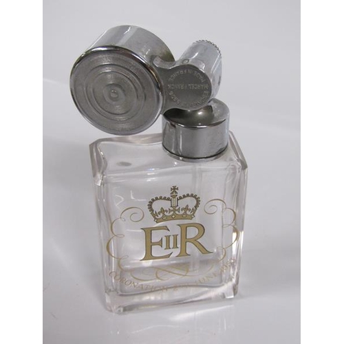 1773 - 1953 CORONATION COMMEMORATIVE SCENT ATOMISER BOTTLE MANUFACTURED BY ESCALE IN LEATHER CASE TOGETHER ... 