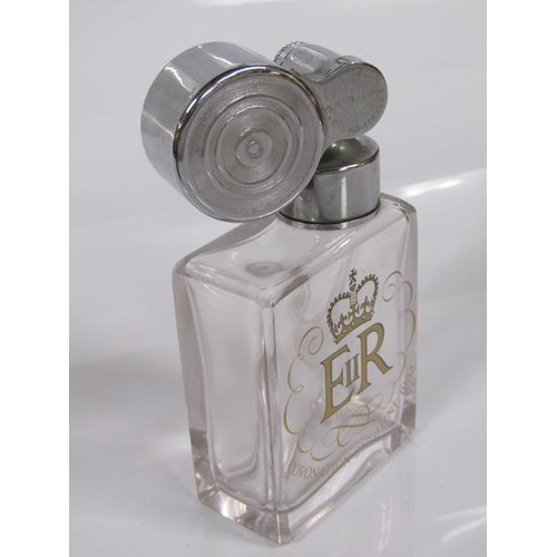 1773 - 1953 CORONATION COMMEMORATIVE SCENT ATOMISER BOTTLE MANUFACTURED BY ESCALE IN LEATHER CASE TOGETHER ... 