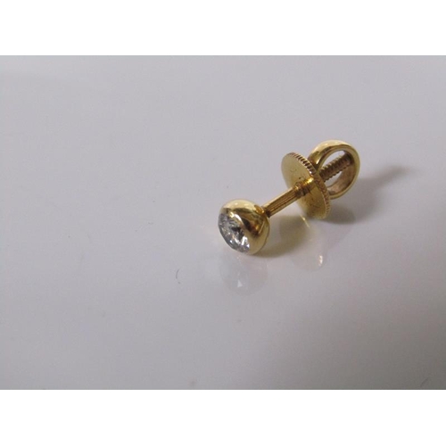 1782 - PAIR OF 18ct GOLD DIAMOND EAR STUDS