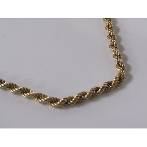 1790 - 9ct GOLD CHAIN - 5g 56cms L