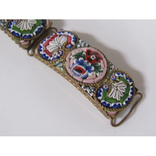 1818 - ITALIAN MICRO MOSAIC BRACELET - 20cms L