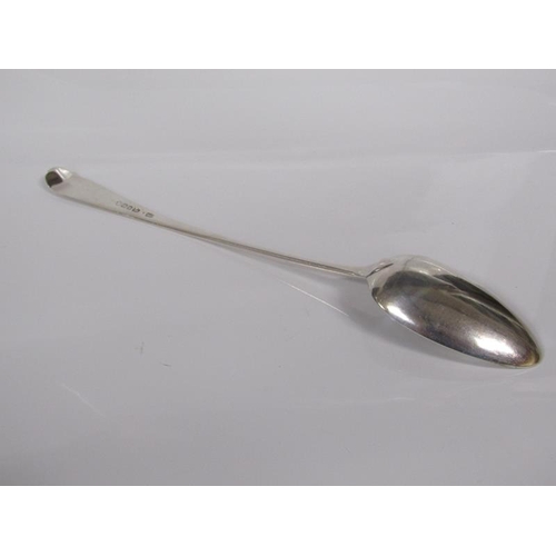 1825 - GEORGE III SILVER SERVING SPOON - 29cms L