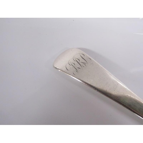 1826 - GEORGE III SILVER SERVING SPOON - 27cms L