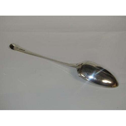 1826 - GEORGE III SILVER SERVING SPOON - 27cms L