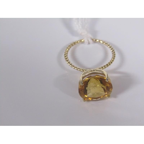 1844 - 9ct 6.25 CARAT CITRINE RING SIZE M