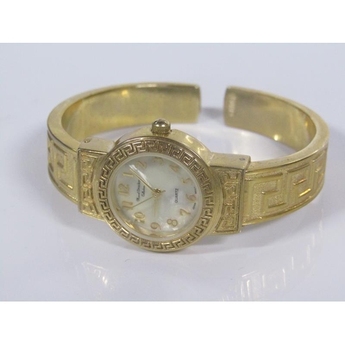 1876 - FIVE LADIES GILT AND WHITE METAL WATCHES TOGETHER WITH A ROTARY QUARTZ WITH ORIGINAL BOX