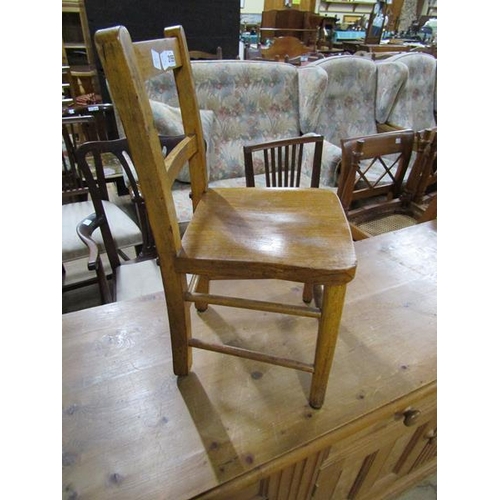 2155 - BEECH CHILDS CHAIR 59cms H