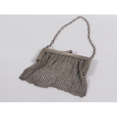 1931 - SILVER MESH PURSE 1912 - APPX 84g