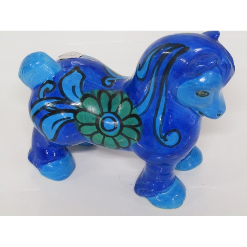 1964 - ITALIAN ART POTTERY HORSE, 19CM H