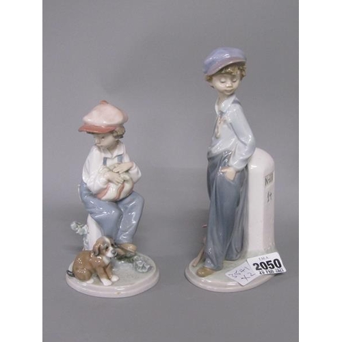 2050 - TWO LLADRO FIGURES, MODELS 5400 & 5401- LARGEST 21CM H