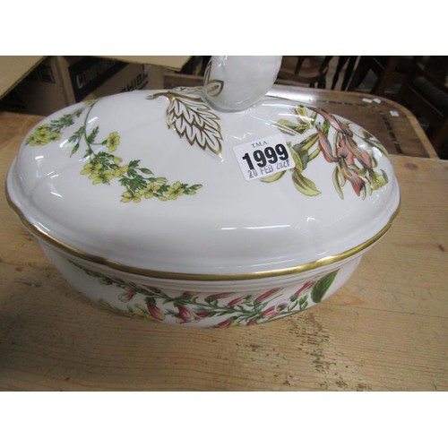 1999 - SPODE STAFFORD FLOWERS TUREEN AND COVER, 31CM W