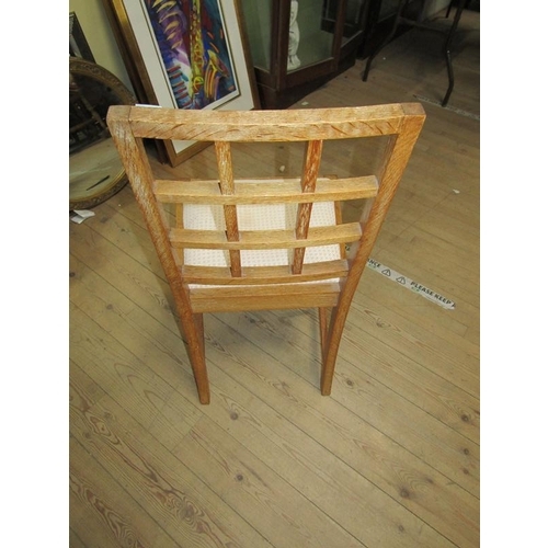 2142 - EARLY 19c ARTS AND CRAFTS STYLE OAK SINGLE CHAIR 91cms H