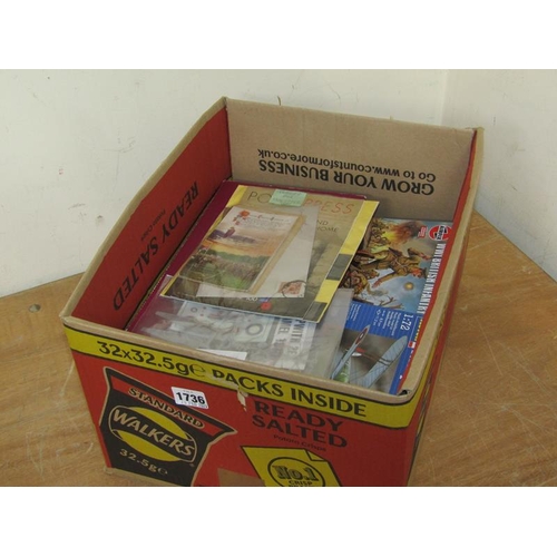 1736 - BOX OF AIRFIX AND REVELL MODELS, MILITARY AND PLANES