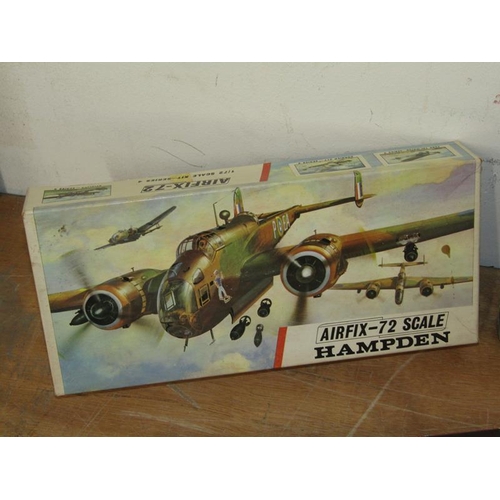 1737 - BOX OF REVELL AND AIRFIX MILITARY AND AVIATION MODELS AND FIGURES