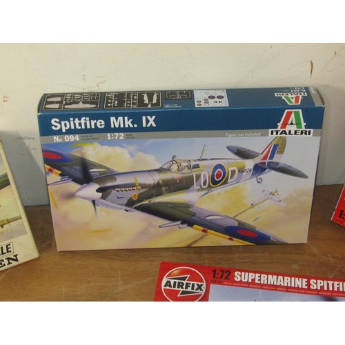 1737 - BOX OF REVELL AND AIRFIX MILITARY AND AVIATION MODELS AND FIGURES