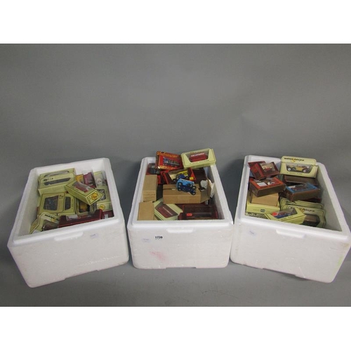 1739 - QTY OF BOXED DIECAST MODEL VEHICLES, MATCHBOX MODELS OF YESTERYEAR ETC.