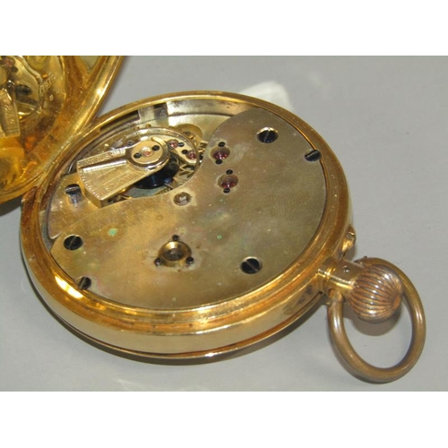 96 - An early 20c, probably Swiss, gents keyless lever pocket watch, the three quarter plate keyless leve... 