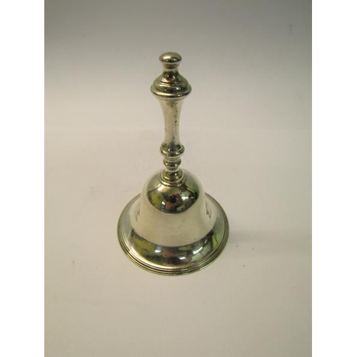 192 - A late 19c Dutch silver table bell with a 7cm mouth, 10cm h.