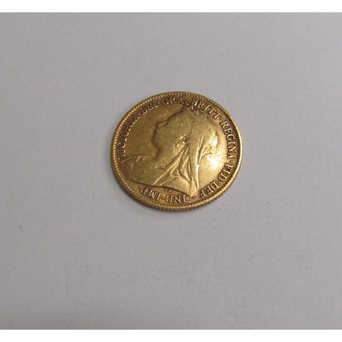 125 - A Victorian 1898 gold half sovereign.