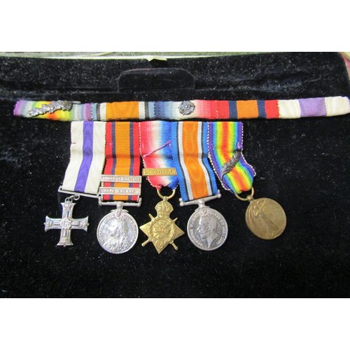 100 - A group of five medals to Captain JFP Thornburn RFA, comprising Military Cross George V issue, 1914/... 