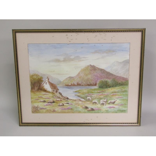 1111 - COLLECTION OF SIX E F JAMESON F/G WATERCOLOURS - SCOTTISH LOCH SUBJECTS, EACH 28CM X 38CM