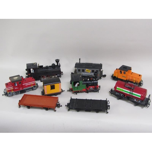 1199 - LARGE COLLECTION OF LEHMANN L.G.B MODEL RAILWAY ENGINES, CARRIAGES, ROLLING STOCK, TRACK ETC; BOOKS ... 