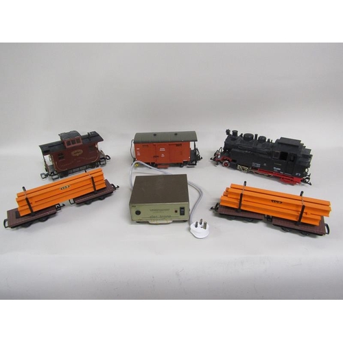 1199 - LARGE COLLECTION OF LEHMANN L.G.B MODEL RAILWAY ENGINES, CARRIAGES, ROLLING STOCK, TRACK ETC; BOOKS ... 