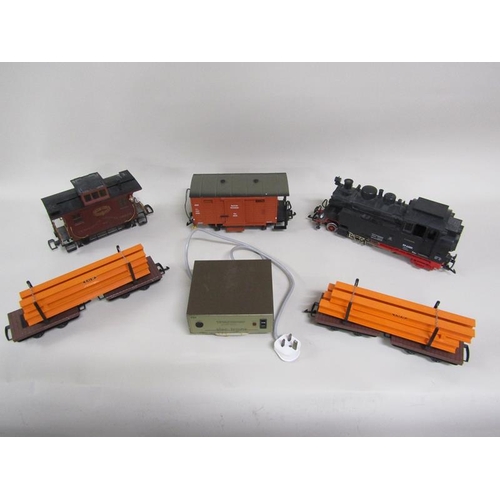 1199 - LARGE COLLECTION OF LEHMANN L.G.B MODEL RAILWAY ENGINES, CARRIAGES, ROLLING STOCK, TRACK ETC; BOOKS ... 