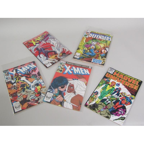 1203 - THREE BOXES OF VINTAGE MARVEL COMICS - XMEN, SPIDERMAN & THE DEFENDERS