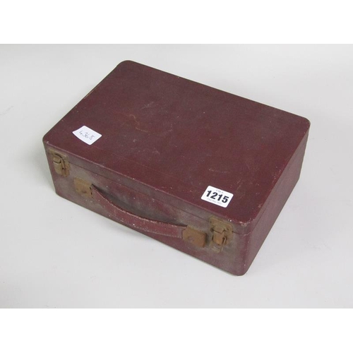 1215 - VINTAGE CASED RADIO, CASE 29CM W