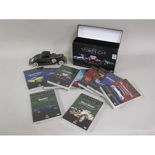 1219 - CLASSIC SPORTS CAR DVD COLLECTION; MODEL CARS