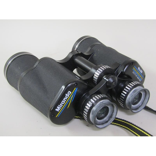 1224 - SET OF MIRANDA BINOCULARS IN CASE, 18.5CM L