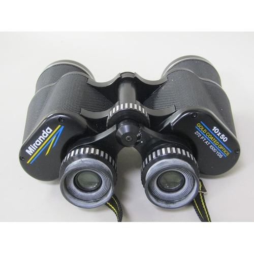 1224 - SET OF MIRANDA BINOCULARS IN CASE, 18.5CM L