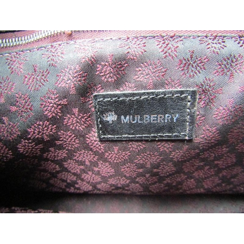 1230 - LADIES MULBERRY LEATHER HANDBAG, 30CM W