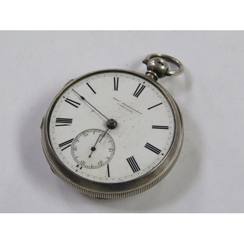 1407 - THOMAS STEPHENSON OF CARLISLE SILVER CASED GENTS POCKET WATCH