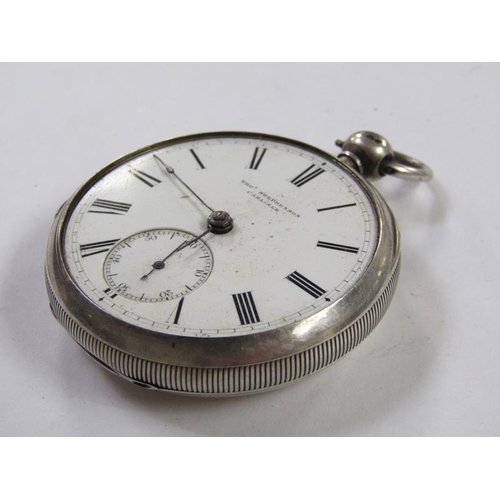 1407 - THOMAS STEPHENSON OF CARLISLE SILVER CASED GENTS POCKET WATCH