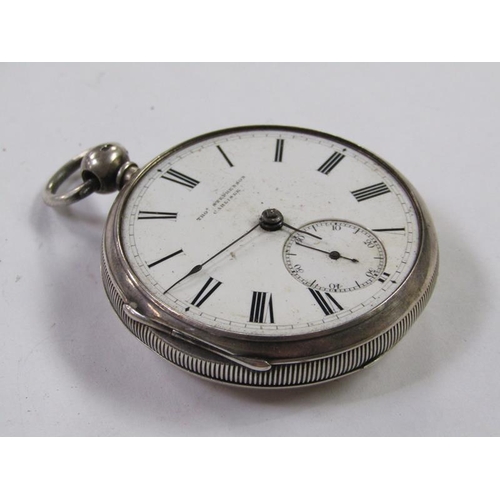 1407 - THOMAS STEPHENSON OF CARLISLE SILVER CASED GENTS POCKET WATCH