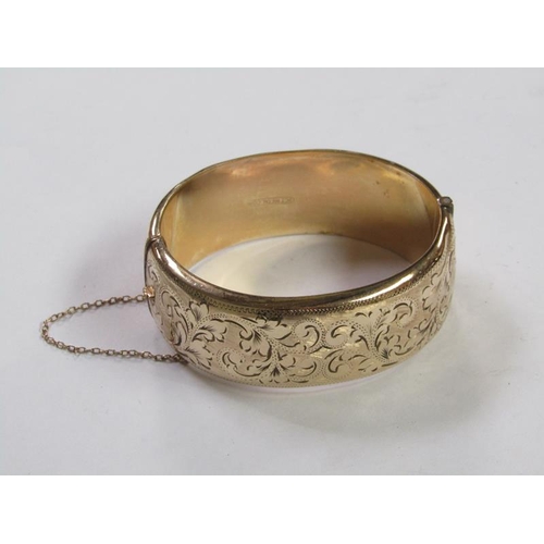 1412 - GOLD PLATED METAL CORE BANGLE