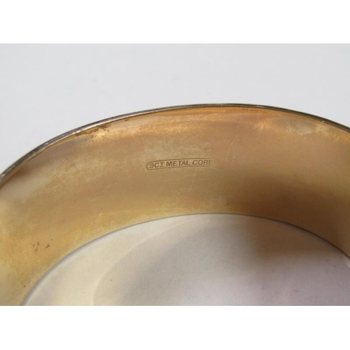 1412 - GOLD PLATED METAL CORE BANGLE