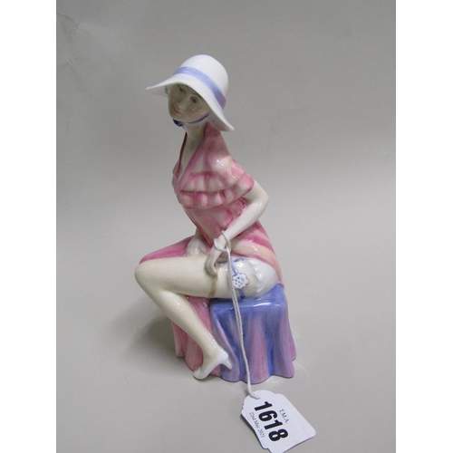 1618 - ROYAL DOULTON FIGURINE - HARRIETT, 18CM H