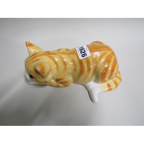 1626 - STAFFORDSHIRE JUST CATS & CO CAT, 22CM L