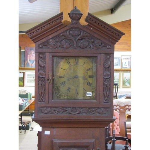 1196 - VICTORIAN LONGCASE CLOCK