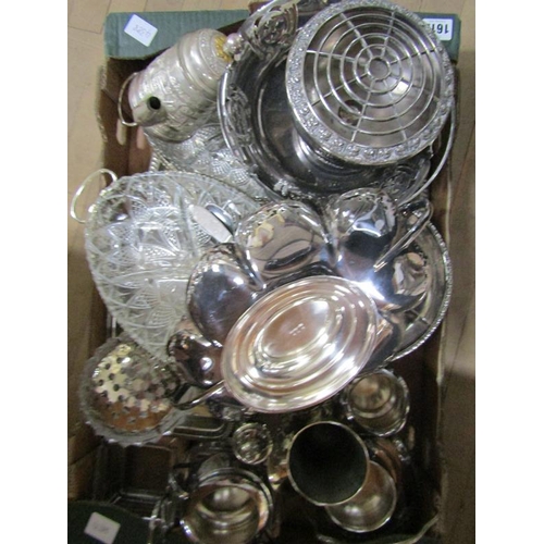 1612 - BOX OF SILVER PLATE