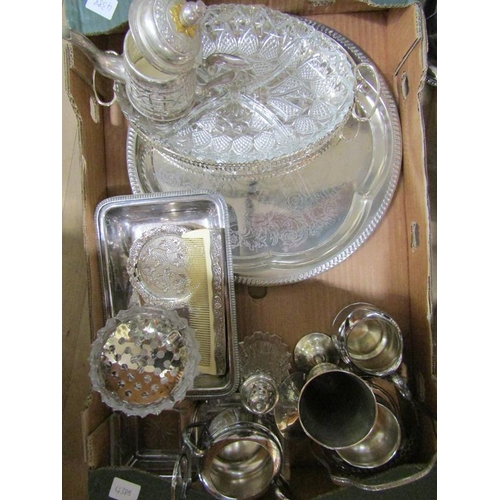 1612 - BOX OF SILVER PLATE