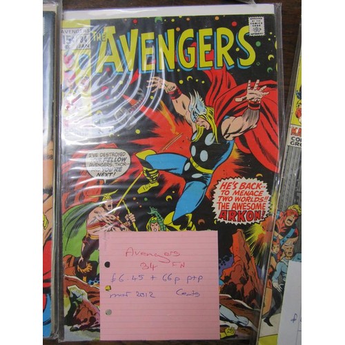 1202 - THREE BOXES OF MARVEL AVENGERS COMICS