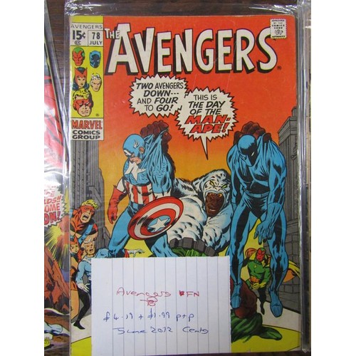 1202 - THREE BOXES OF MARVEL AVENGERS COMICS