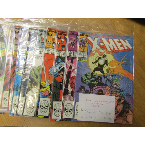 1203 - THREE BOXES OF VINTAGE MARVEL COMICS - XMEN, SPIDERMAN & THE DEFENDERS